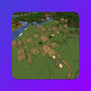 Сид на деревню жителей на равнине Майнкрафт 1.16.5