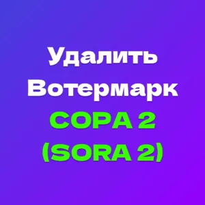 Удалить вотермарк Сора 2 онлайн