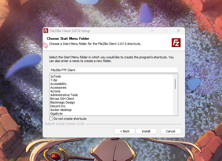 Установка FileZilla - 4