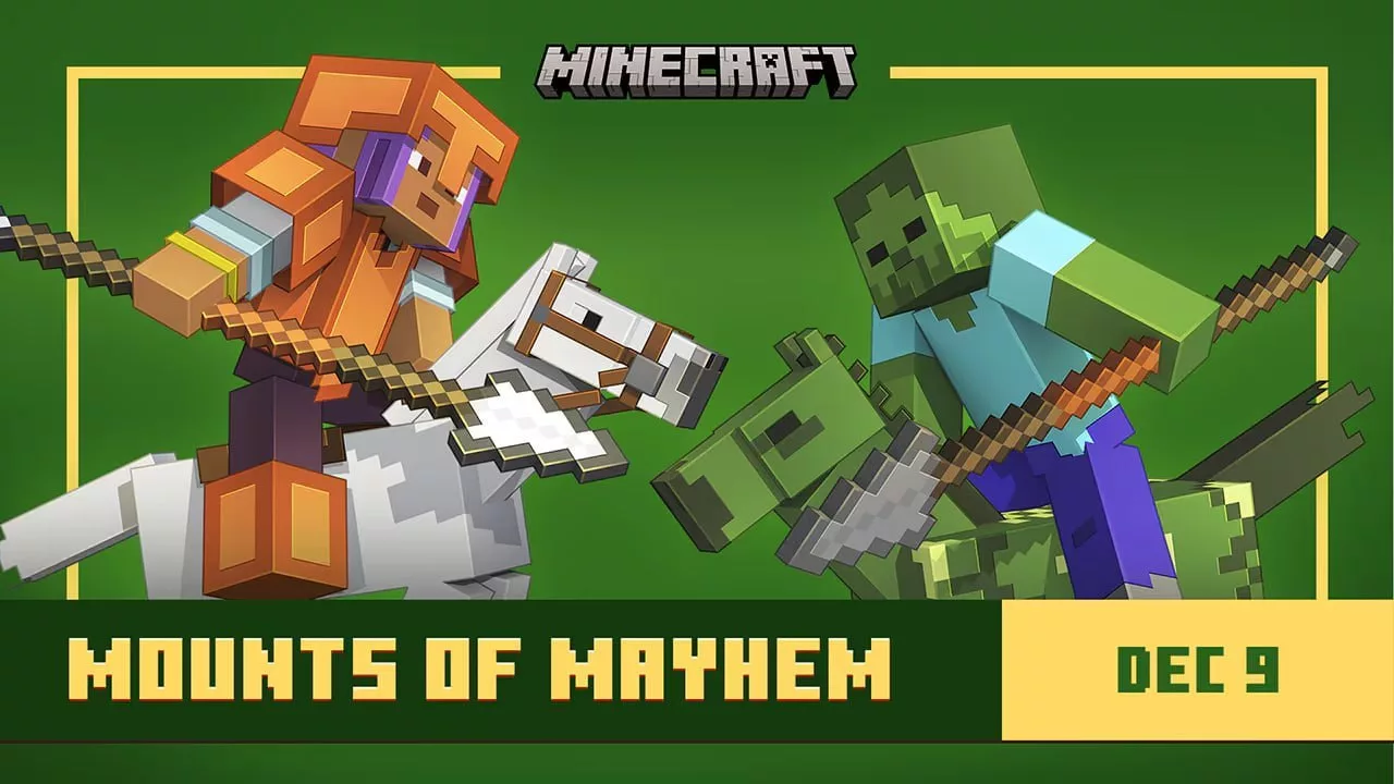 Дроп Майнкрафта Mounts of Mayhem Выйдет 9 Декабря