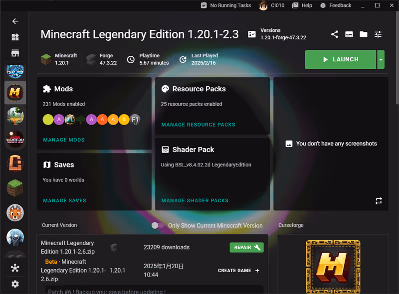 Скачать X Minecraft Launcher - последняя версия 3 Скриншот X Minecraft Launcher 2