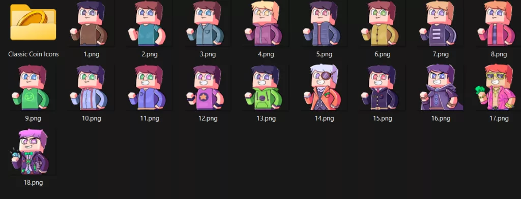 Скачать Иконки для Доната Майнкрафт сервера и Валюты: 99 штук 6 Иконки для донат-привилегий на сервере Майнкрафт: