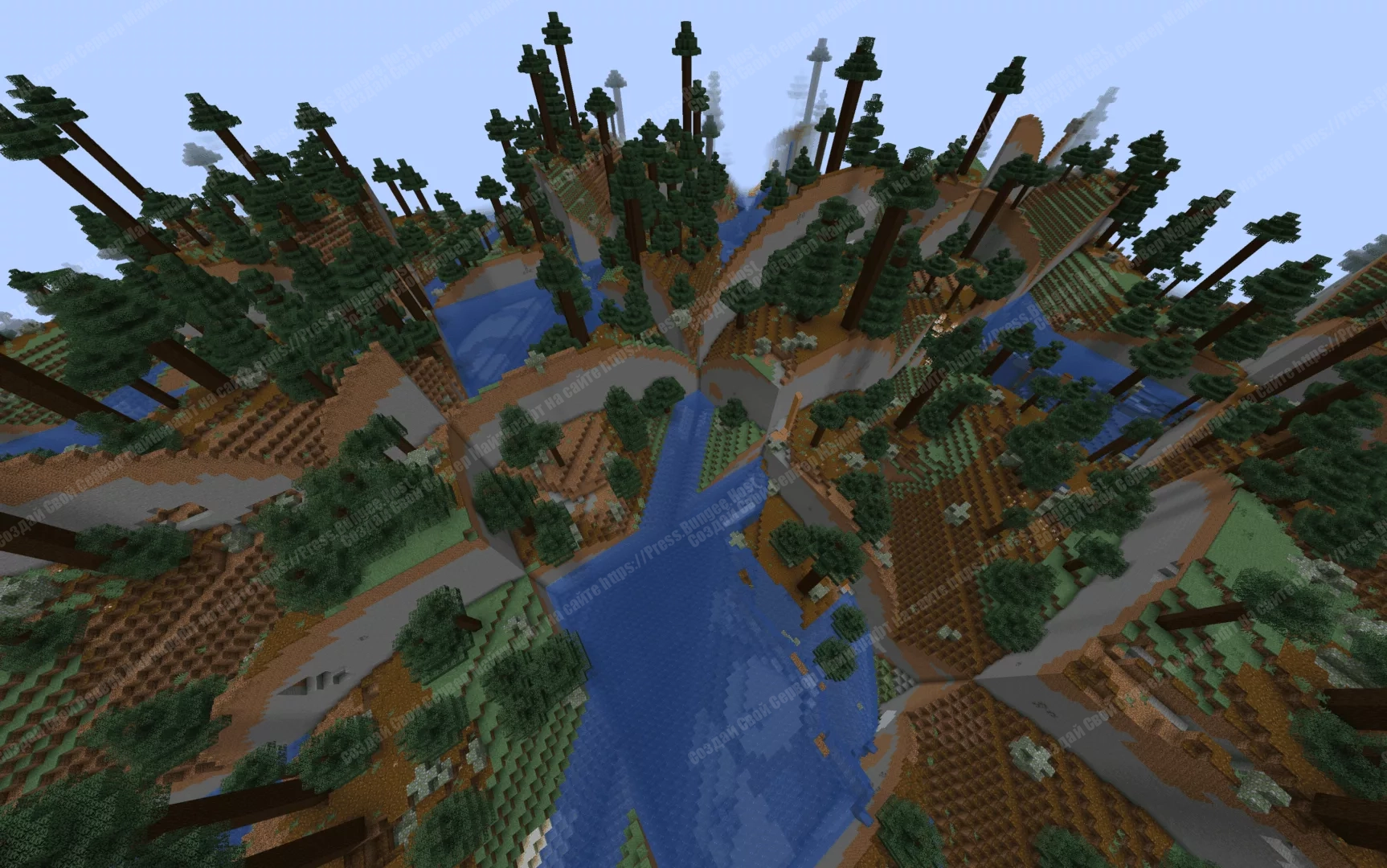 Скачать мод TerraMath для Майнкрафт + 6 красивых готовых функций Генерации 3 Абстрактная генерация мира Майнкрафт (Мод TerraMath)