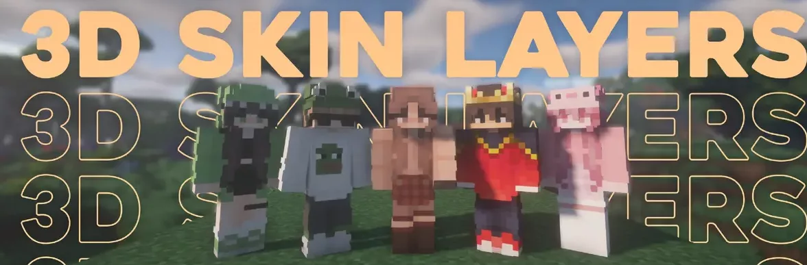 3d skin layers Майнкрафт