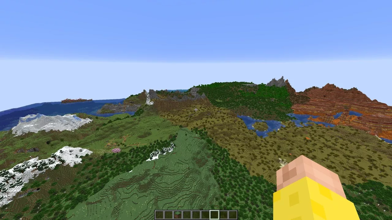 Сид Майнкрафта со всеми Биомами на Спавне был найден 2 Сид где все биомы minecraft