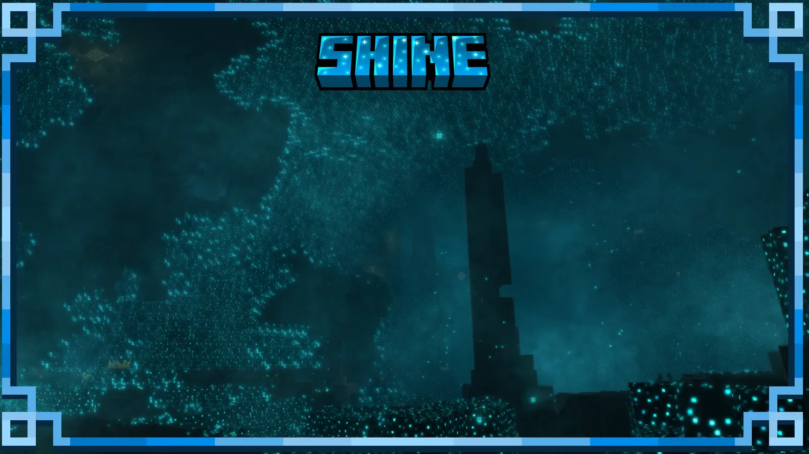 Shine mod - скалковые пещеры