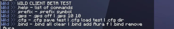 Скачать чит WildClient Crack Бесплатно на Майнкрафт 4 Интерфейс команд ВилдКлиента