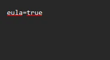 eula=true Майнкрафт