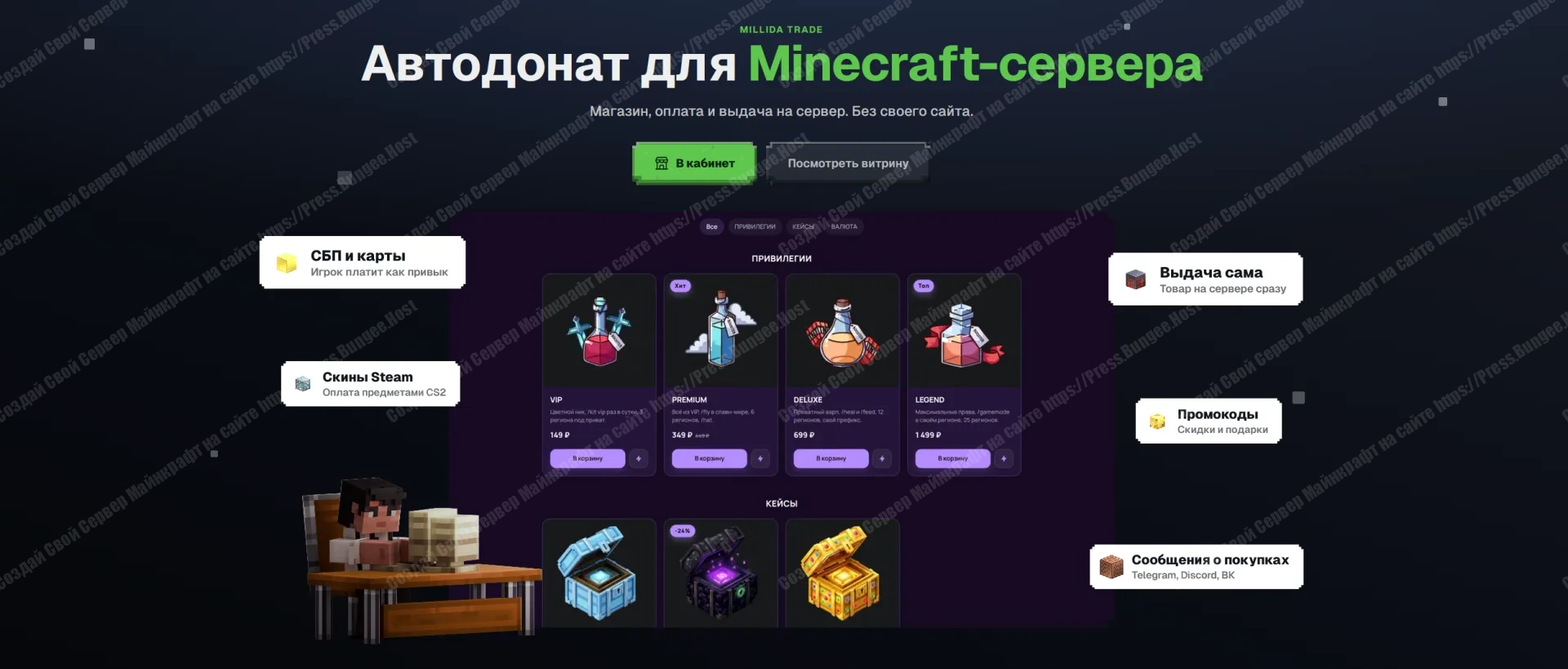 Как сделать Автодонат для сервера Майнкрафт (Пошаговый Гайд) 2 Автодонат для Майнкрафт - Миллида